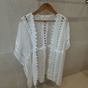 Elan White Swim Coverup